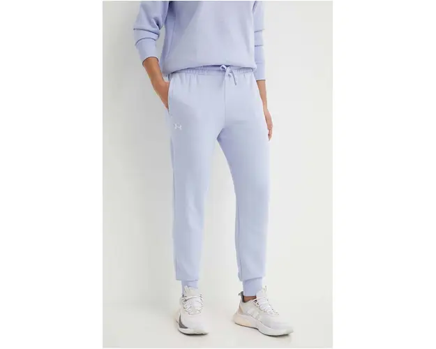 Under Armour pantaloni de trening culoarea violet, neted, 1379438