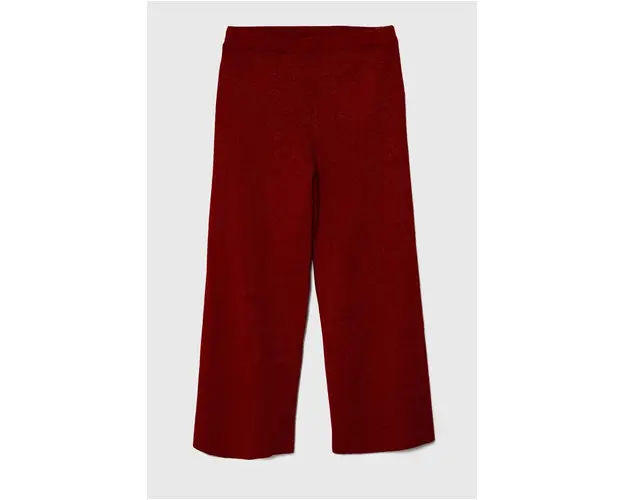 United Colors of Benetton pantaloni copii culoarea rosu, neted