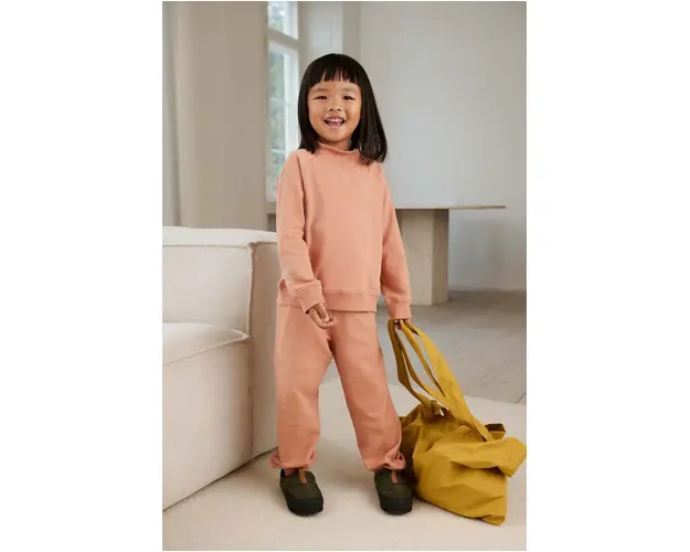 Liewood pantaloni de trening pentru copii culoarea portocaliu, neted