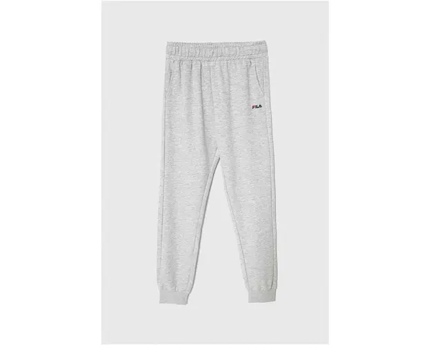 Fila pantaloni de trening pentru copii BIEDERBACH culoarea gri, neted