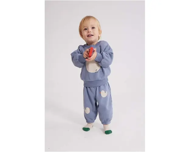 Bobo Choses pantaloni de trening din bumbac pentru bebelusi cu imprimeu