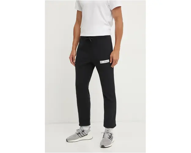 Columbia pantaloni de trening culoarea negru, cu imprimeu