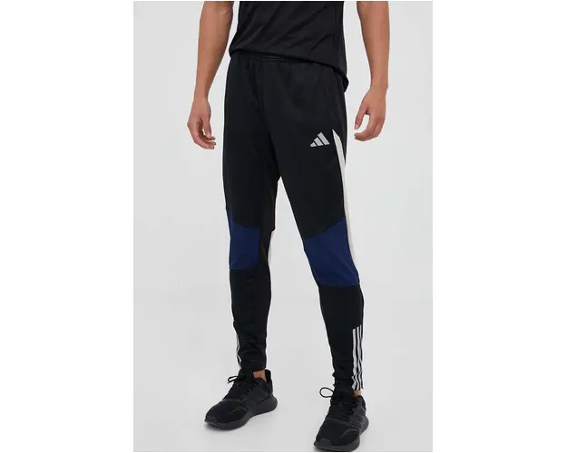 adidas Performance pantaloni de antrenament Tiro 23 Competition Winterized culoarea negru, modelator