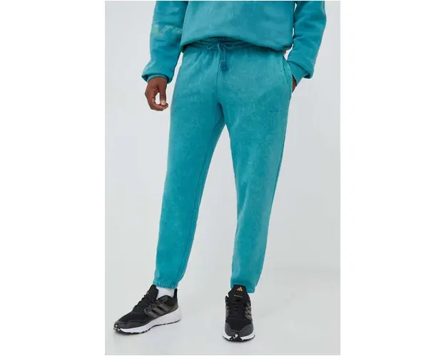 adidas pantaloni de trening culoarea turcoaz, modelator