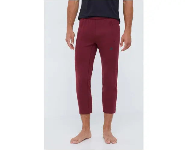 adidas Performance pantaloni de antrenament Base culoarea bordo, neted