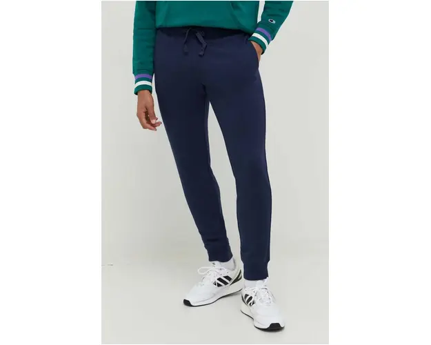 Champion pantaloni de trening culoarea albastru marin, neted