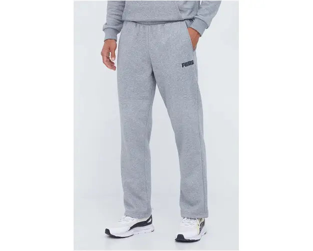 Puma pantaloni de trening culoarea gri, melanj