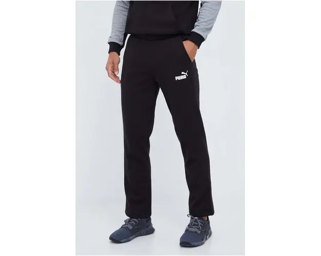 Puma pantaloni de trening culoarea negru, melanj
