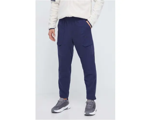 Puma pantaloni de trening culoarea albastru marin, neted