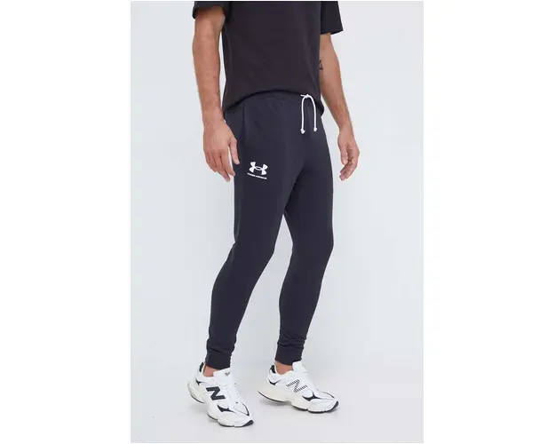 Under Armour pantaloni de trening culoarea negru, cu imprimeu