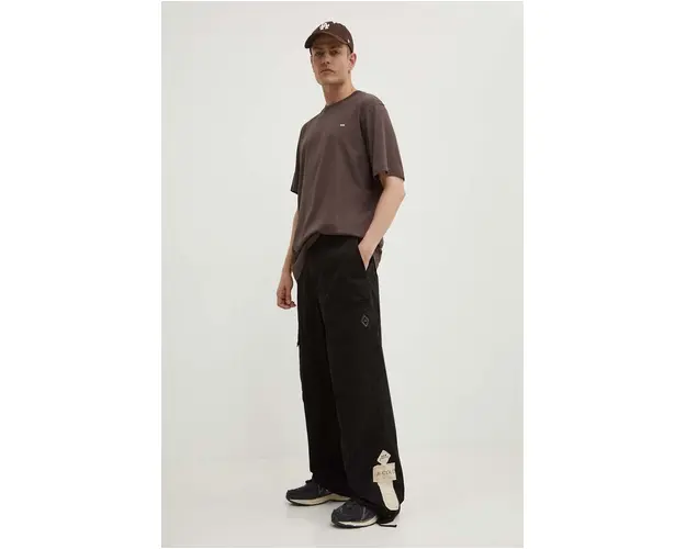 A-COLD-WALL* pantaloni de bumbac ANDO CARGO PANT culoarea negru, cu fit cargo ACWMB209A
