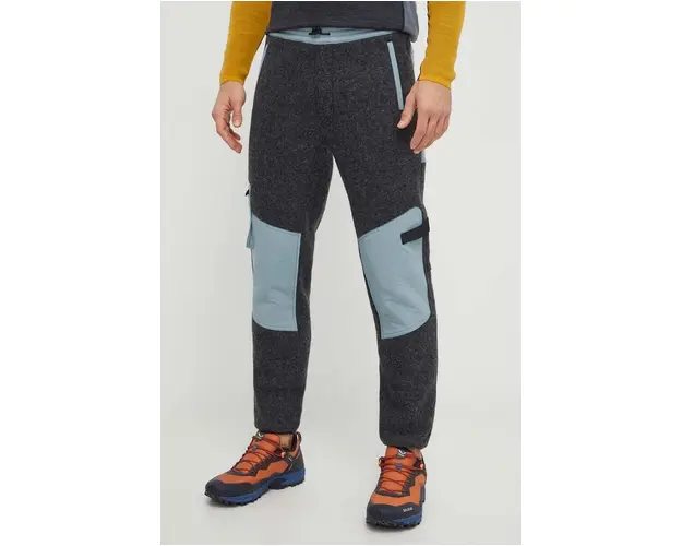 Smartwool pantaloni de exterior Hudson culoarea gri, modelator