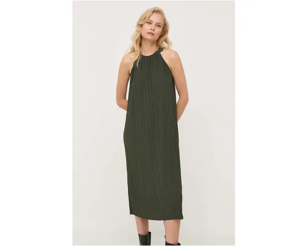 Max Mara Leisure rochie culoarea verde, mini, drept