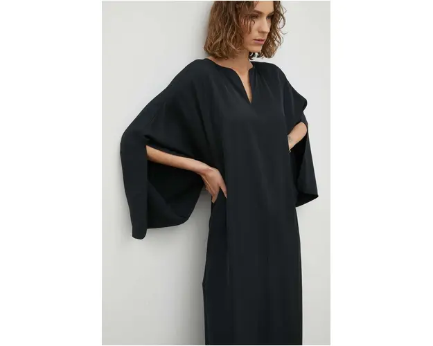 By Malene Birger rochie culoarea negru, maxi, oversize