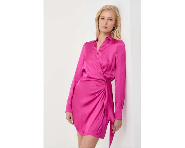 MAX&Co. rochie culoarea roz, mini, evazati