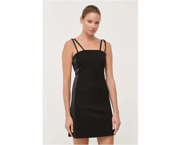 Karl Lagerfeld rochie culoarea negru, mini, mulata