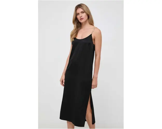 MICHAEL Michael Kors rochie culoarea negru, midi, drept