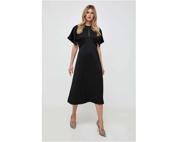 MICHAEL Michael Kors rochie culoarea negru, midi, evazati