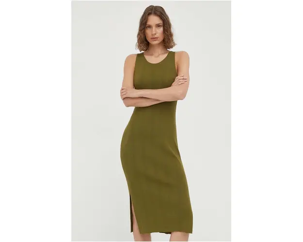 Marc O'Polo rochie culoarea verde, mini, drept