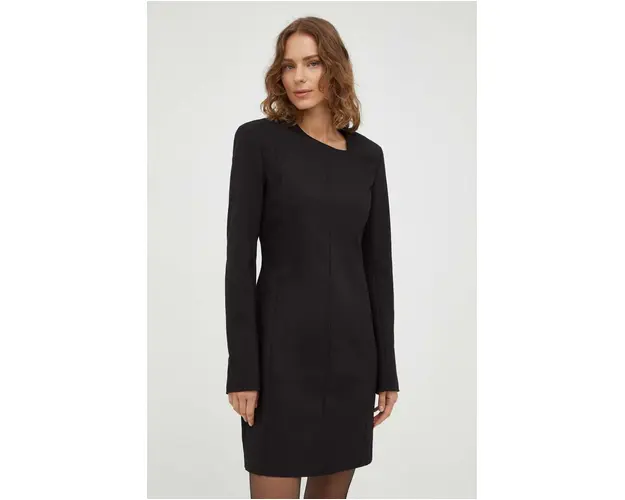 Tiger Of Sweden rochie culoarea negru, mini, drept