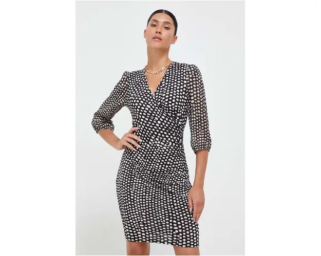 Morgan rochie culoarea negru, mini, evazati