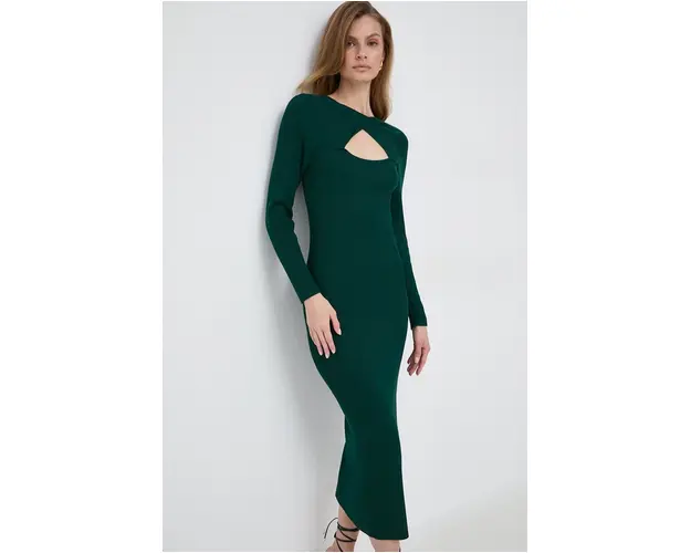 Morgan rochie culoarea verde, maxi, mulata