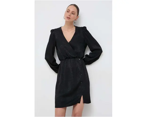 Morgan rochie culoarea negru, mini, evazati