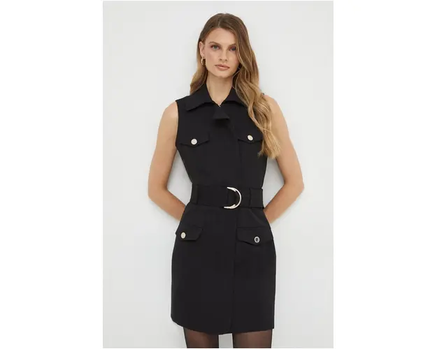 Morgan rochie culoarea negru, mini, drept