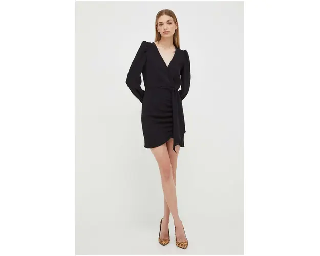 Morgan rochie culoarea negru, mini, evazati