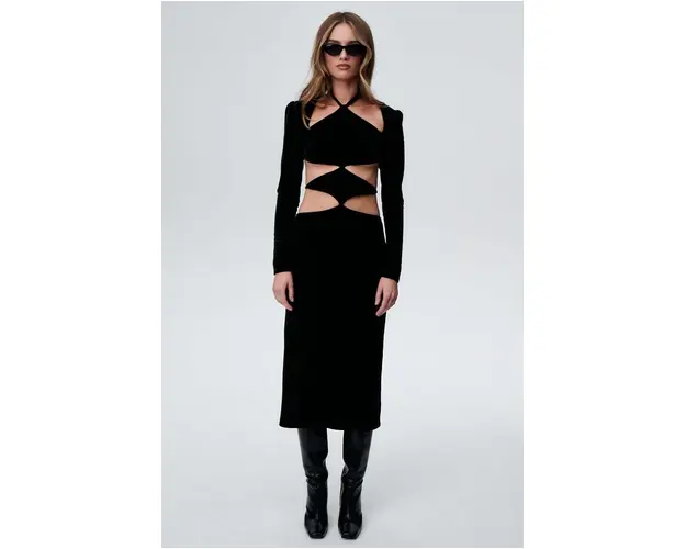 Undress Code rochie culoarea negru, midi, drept