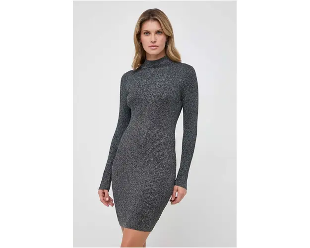 MICHAEL Michael Kors rochie culoarea argintiu, mini, mulata