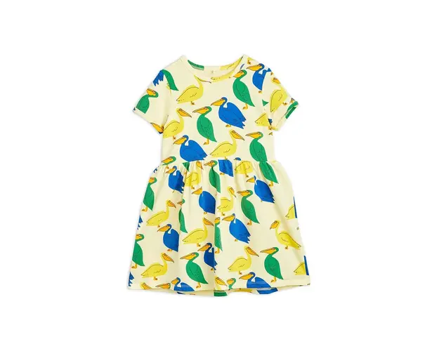 Mini Rodini rochie fete culoarea galben, mini, evazati