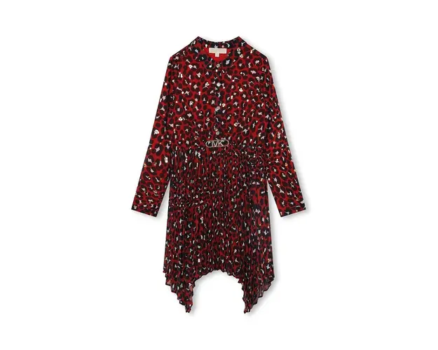 Michael Kors rochie fete culoarea rosu, mini, evazati