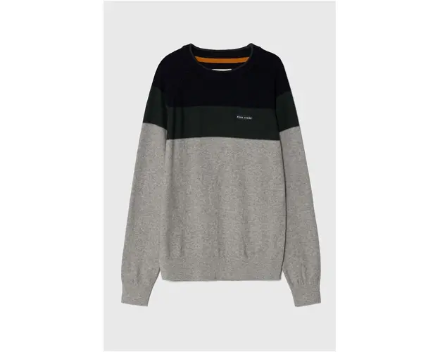 Pepe Jeans pulover de bumbac pentru copii culoarea gri, light