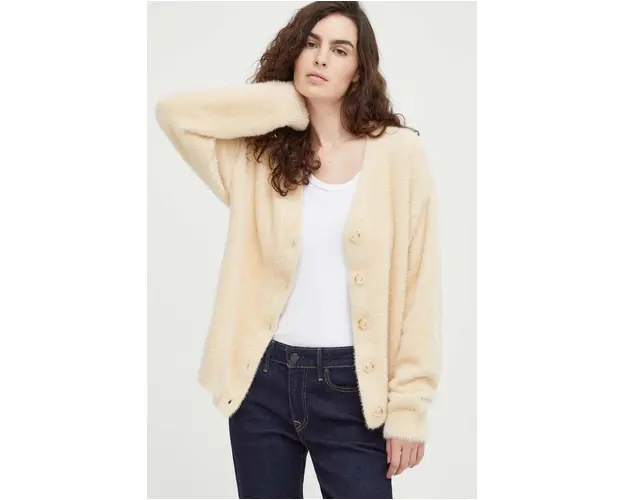 Levi's cardigan femei, culoarea bej
