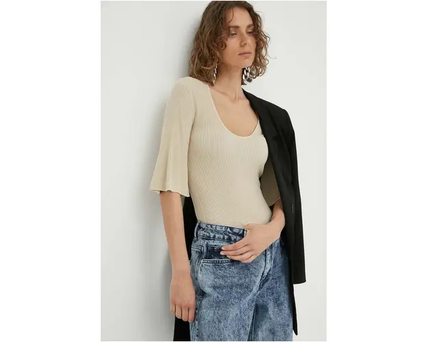 By Malene Birger pulover culoarea bej