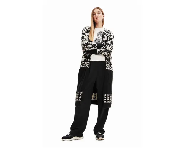 Desigual cardigan femei, culoarea negru