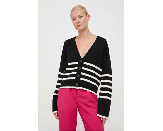 Notes du Nord cardigan femei, culoarea negru, light