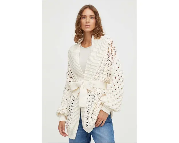 BA&SH cardigan femei, culoarea bej, light