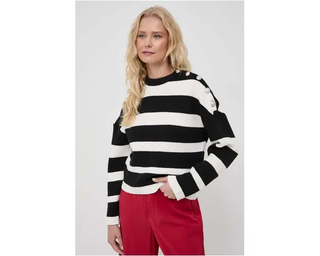 Morgan pulover femei, culoarea negru