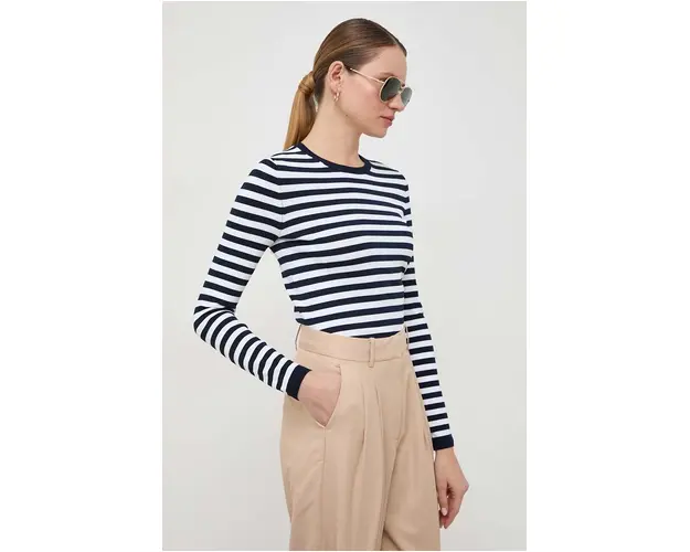 MICHAEL Michael Kors pulover femei, culoarea albastru marin, light