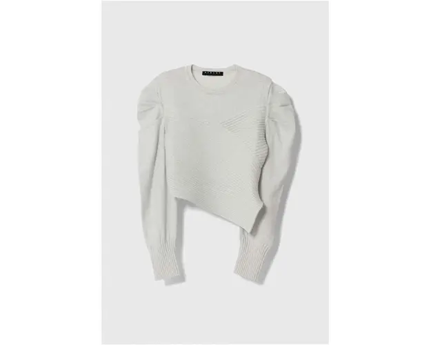 Sisley pulover copii culoarea gri, light