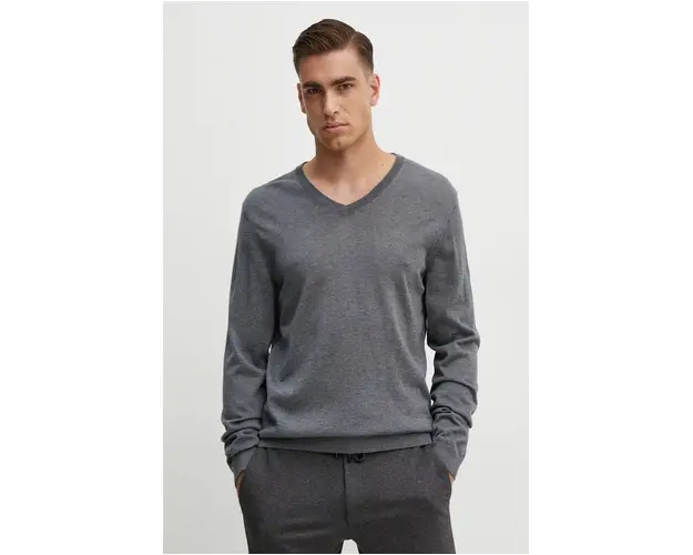 BOSS pulover de lana barbati, culoarea verde, light, 50468261