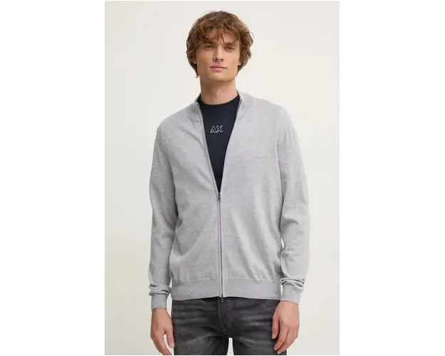 BOSS cardigan din lana culoarea gri