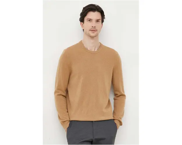 Michael Kors pulover de casmir culoarea bej, light