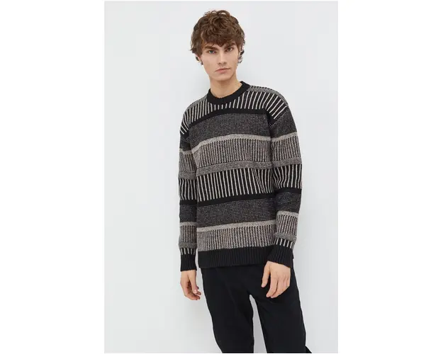 Hollister Co. pulover barbati, culoarea negru