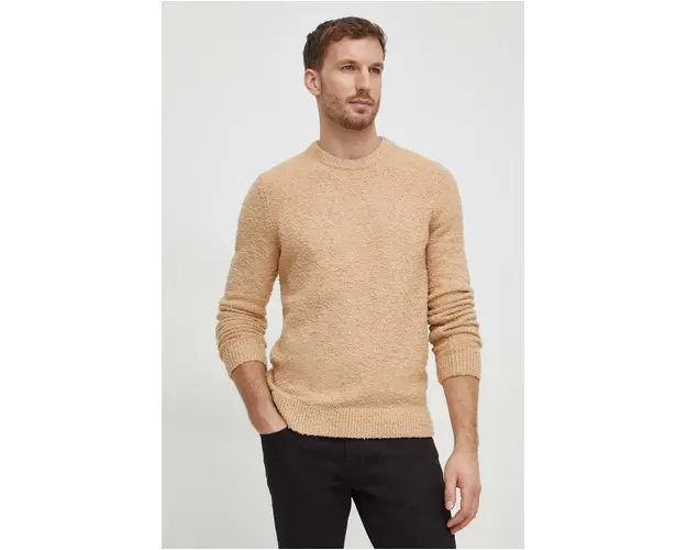 Michael Kors pulover barbati, culoarea bej, light