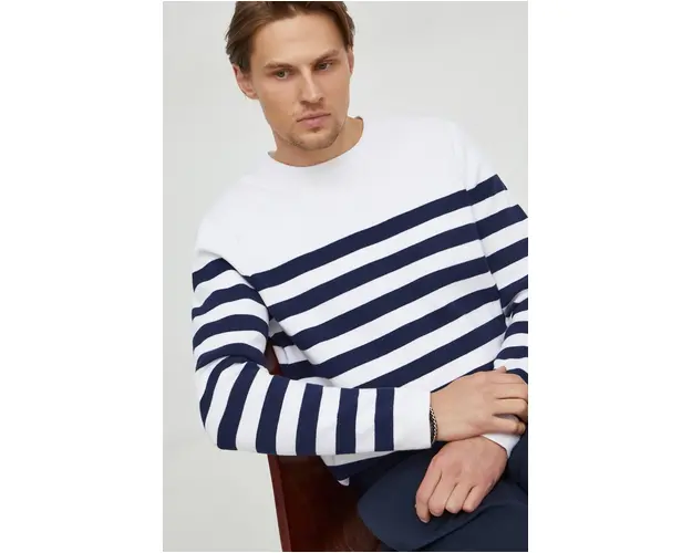 Michael Kors pulover de bumbac culoarea albastru marin, light