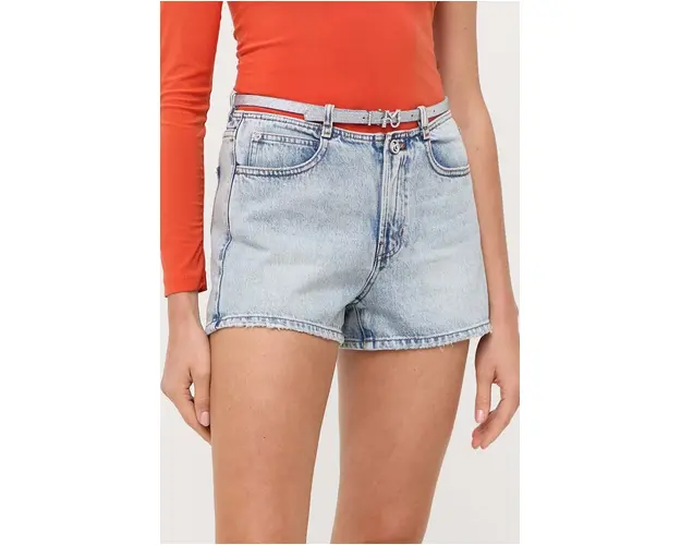 Miss Sixty pantaloni scurti jeans femei, neted, high waist