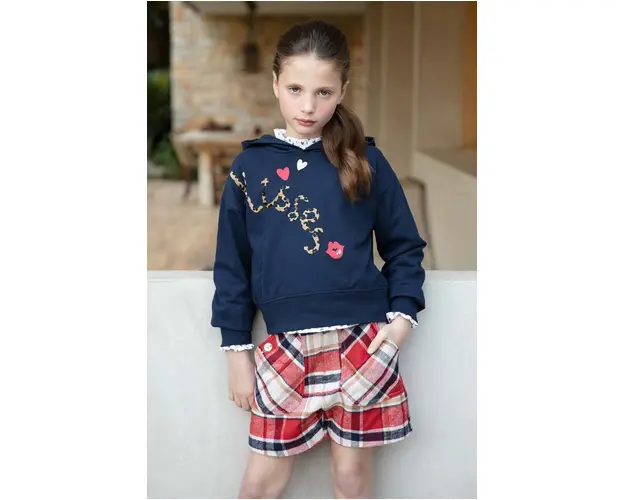 Mayoral pantaloni scurti copii culoarea rosu, modelator